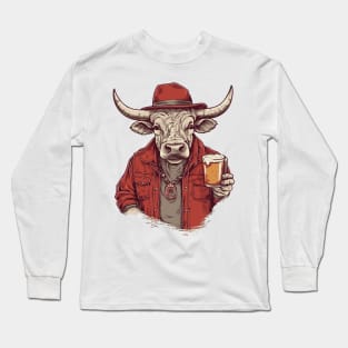 Bull and beer Long Sleeve T-Shirt